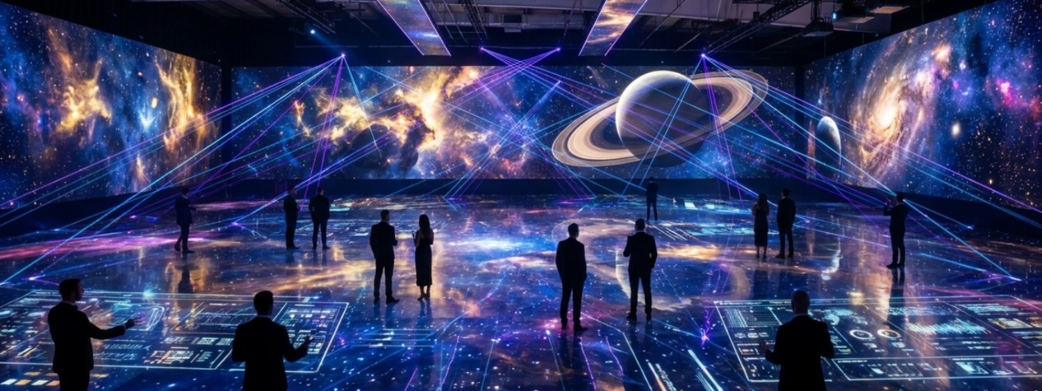 Inside the 1,215 m² WH6 arena and its technology