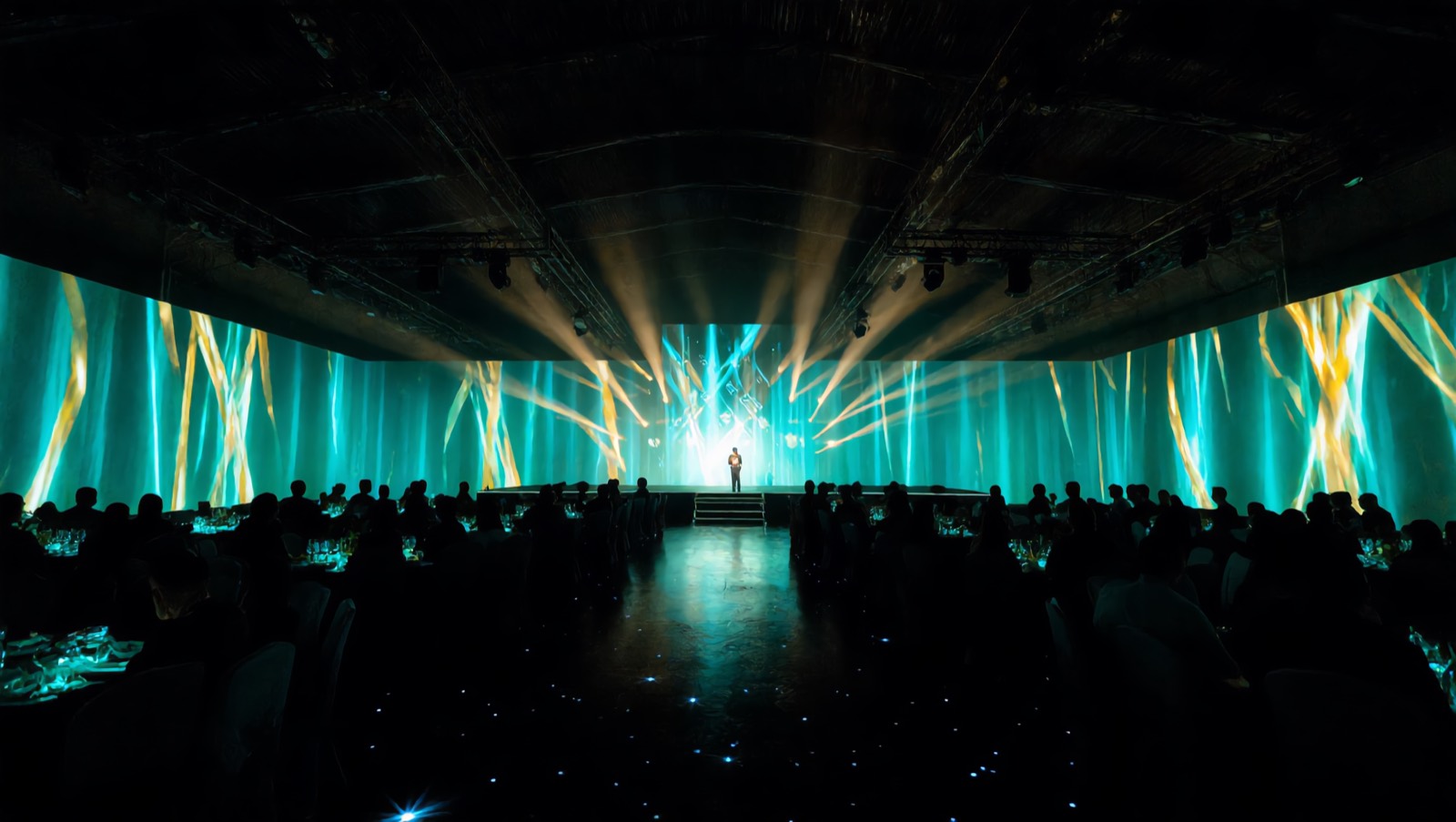 The winning moment — concept visualisation of the WH6 arena